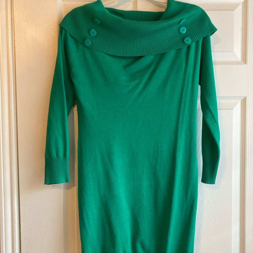 Green sweater dress size large